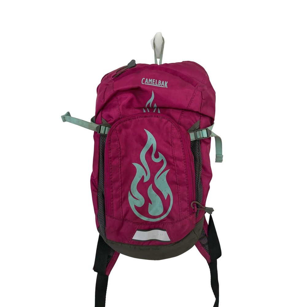 CamelBak Kids Mini MULE Hydration Pack Pink Teal Flame Backpack No Bladder
